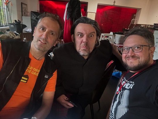 Nathan Head and Kurt Dirt and Jason Impey filming Dracula